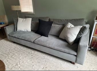 West elm harmony 82” Gray Fabric 3-Seat Sofa