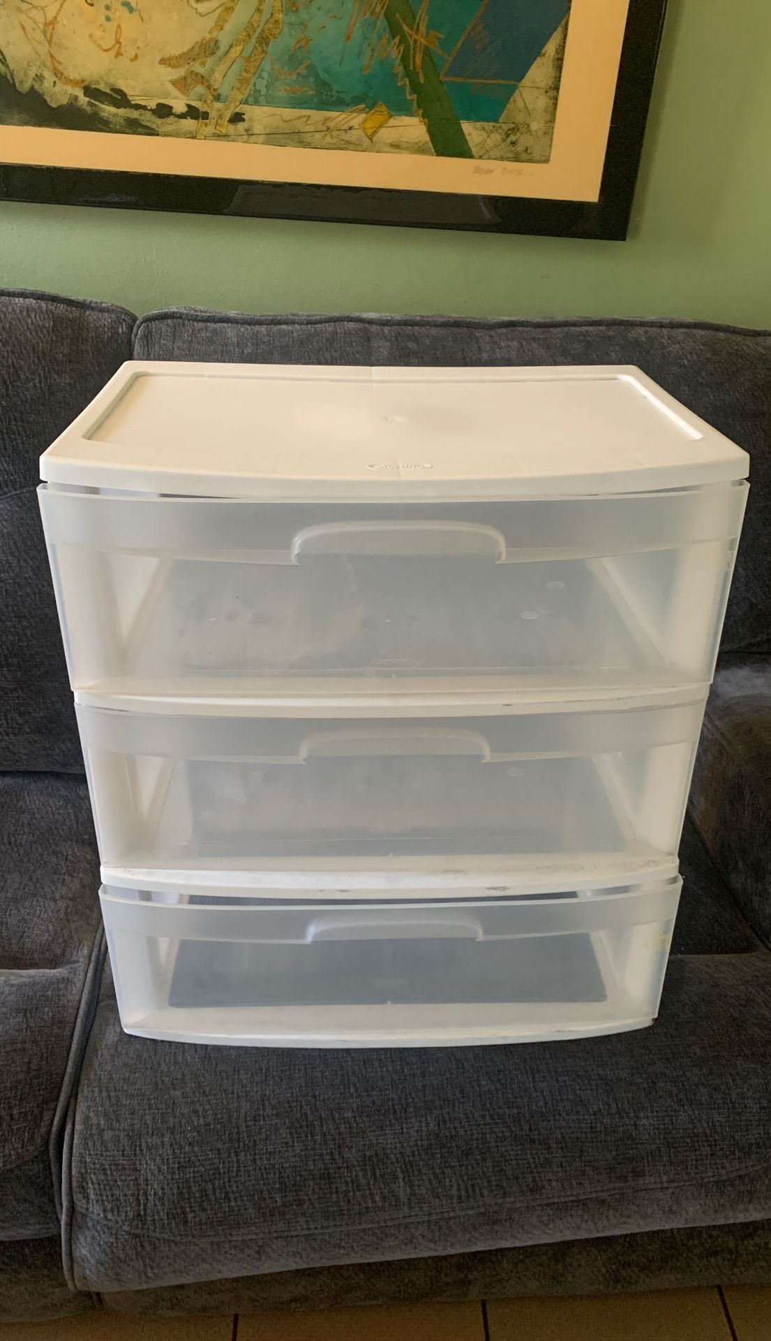 Sterilite 3 Drawer Plastic Drawer