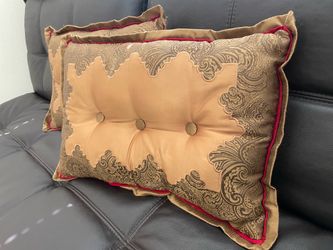 Gold Throw Pillows (2)