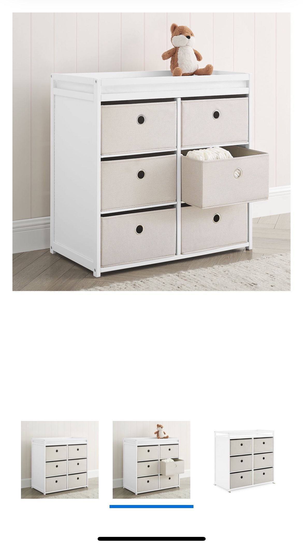 Kids Dresser Baby Changing Table Nursery Furniture 