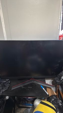 LG Gaming Monitor with Red Accent Stand