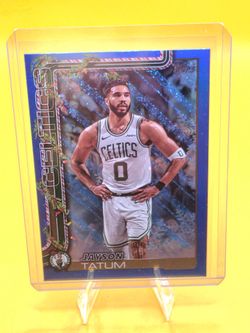2025-26 Topps Holiday Jayson Tatum Blue Foil H1