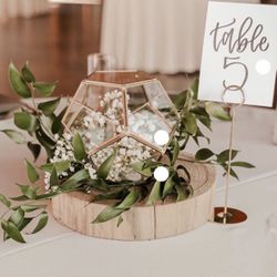 Geometric Glass Vase_ Perfect For Terrarium/wedding Decor