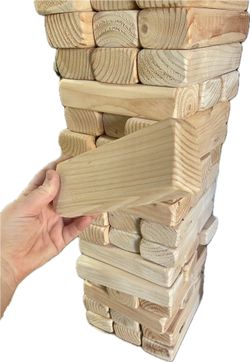 New Giant Jenga Game, play up To 5ft Wood blocks tumbling