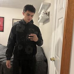 Black on Black Denim Tears Hoodie