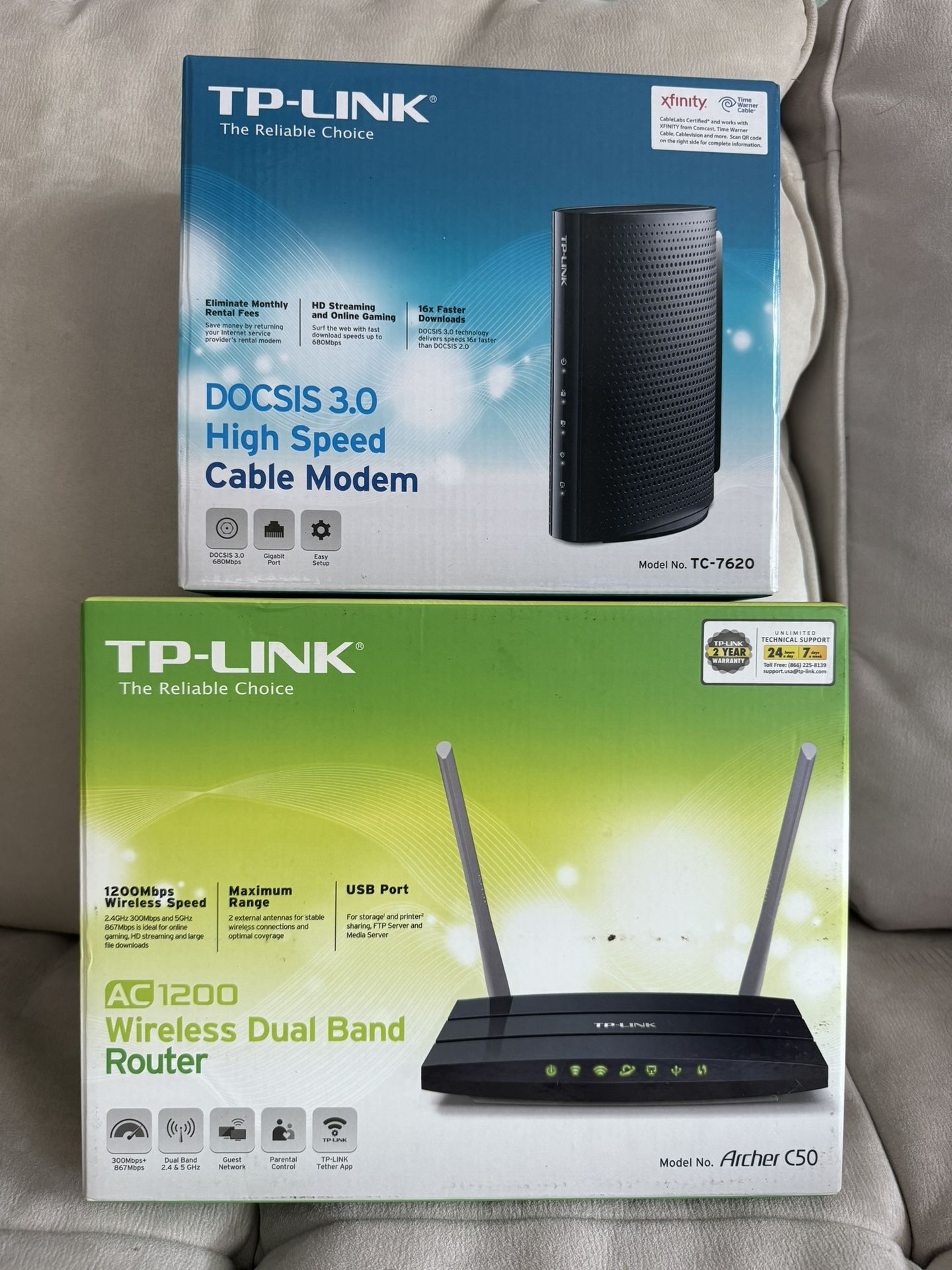 TP-LINK Cable Modem And Wireless Dual Band Router