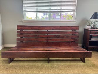 Solid wood futon frame! Upgrade your guest room or living space with this beautiful