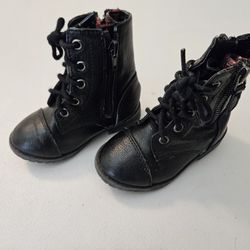 Kids Black Boots