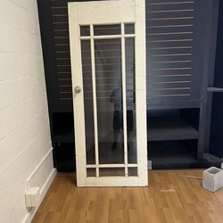 Vintage 50’s glass entry door