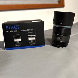 SIRUI APSC SONY EMOUNT 75mm F/1.2 lens