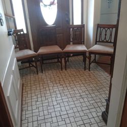 Four Vintage Dining Room Chairs 