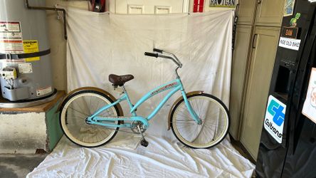 NIRVE brand ISLAND FLOWER edition 26” Single Speed, Coaster Brake, Beach Cruiser, Bicycle Ready To Ride
