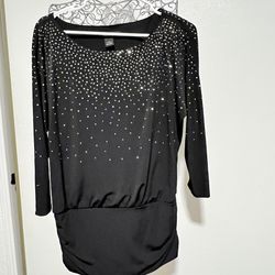 Black womens blouse , size L