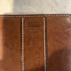 Vintage Coach Brown Leather Wallet 