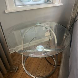 Queen size Frame And Glass Night Stands