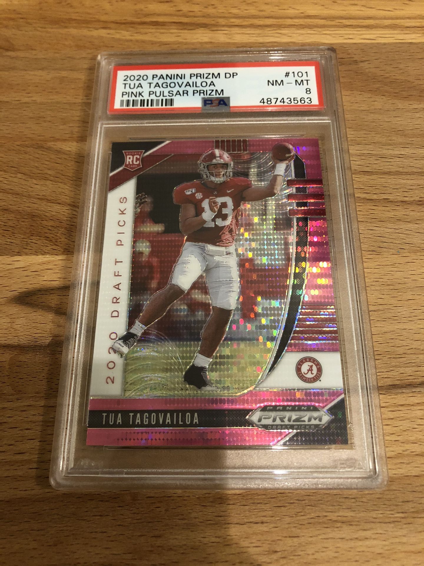 2020 Pink Pulsar Tua Tagovailoa PSA 8
