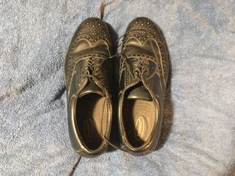 Rockport Dress Shoes - Men's 8.5 M - Black Leather Wing Tip Oxford - M4378