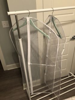 Vinyl zippered garment bags