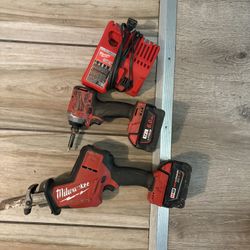 MILWAUKEE HAW ZALL DRILL IMPACT 2 BATERÍAS Y UN CARGADOR $225