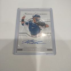 2015 National Treasures Nicknames Kyle Schwarber Auto Rookie Card #03/99