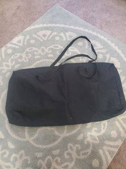 Large black duffle bag