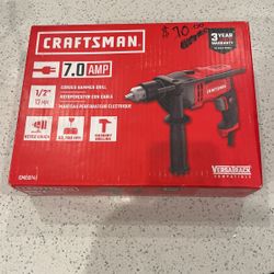 Brand New Craftsman 7.0 Amp 1/2 13mm Corded Hammer Drill 