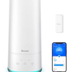 Govee 4L Smart Humidifiers for Bedroom with Hygrometer Thermometer, Top Fill Cool Mist Humidifier, WiFi Voice & Remote Control, Auto Mode, Air Humidif