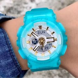 Casio Women's Baby-G White Dial Watch - BA110SC-2A