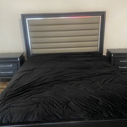 King Size Bed Frame And Night Stand