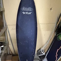Surfboard-foam and plastic-5.5 foot