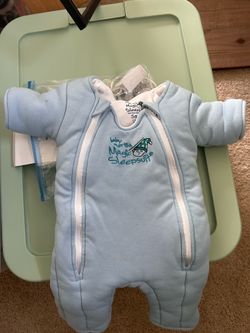Baby Blue Merlin Sleepsuit