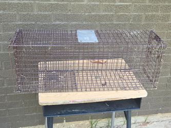 live animal cage trap, a tool used for humanely capturing and relocating various animals.