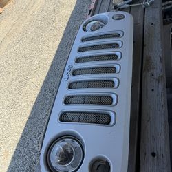 Jeep Wrangler grill,core support and headlights