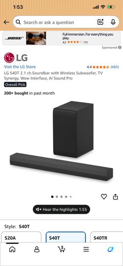 LG surrounded sound