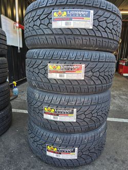 4 NEW TIRES 305/45R22 LION HART  50k  Miles Warranty $580  PLUS TAX 🐝 🛞 FREE INSTALLATION 🐝 🛞