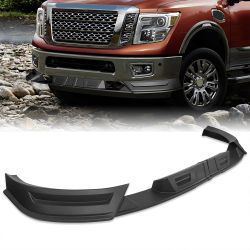 For 2017-2019 Nissan Titan Pickup Black Front Lower Bumper Lip Splitter Spoiler -(2-PU-112