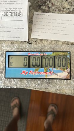 Retirement Countdown Clock - New In Box