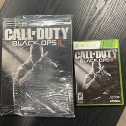 Xbox 360 Call Of Duty Black Ops 2 With NEW Brady Games Guide For Sale $30  OBO.   