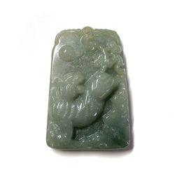 Jade Jadeite Tiger Pendant Necklace