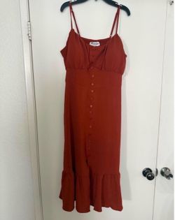 Orange no boundaries dress xxl