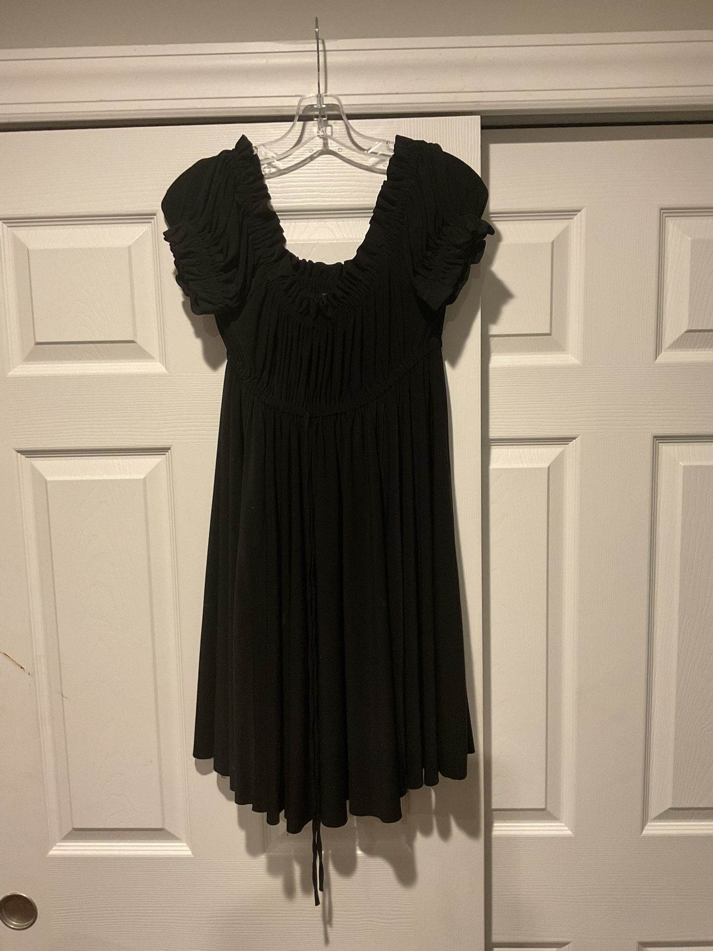 Normakamali Cinched Little Black Dress Wedding Party Office Y2K sz S/CH