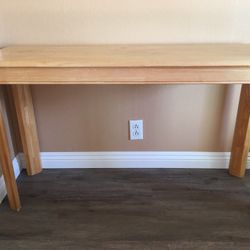 Solid Oak Console Table 