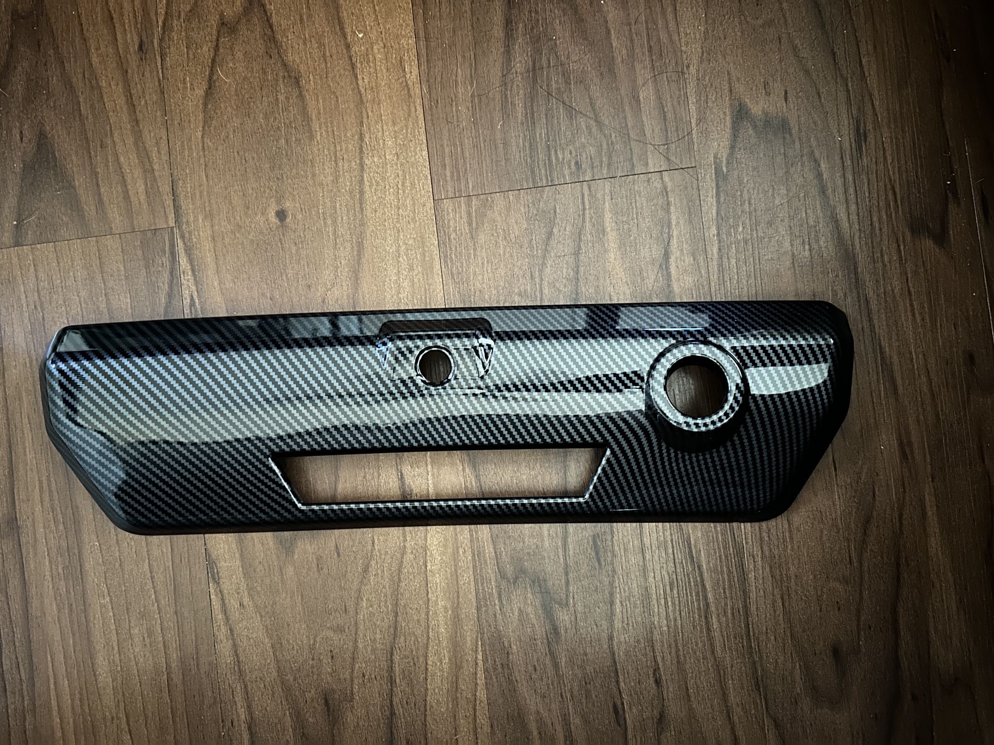 F150 Rear Tailgate Door Handle Cover Trim (Carbon Fiber Black)