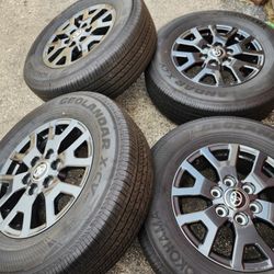 17" Toyota Tacoma 4runner factory charcoal wheels and tires  new
