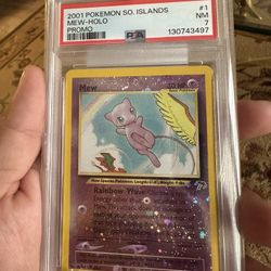 Southern Islands Mew- Holo PSA 7
