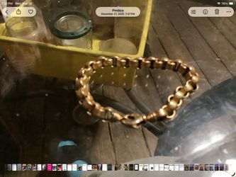 14 carat gold Belcher bracelet.