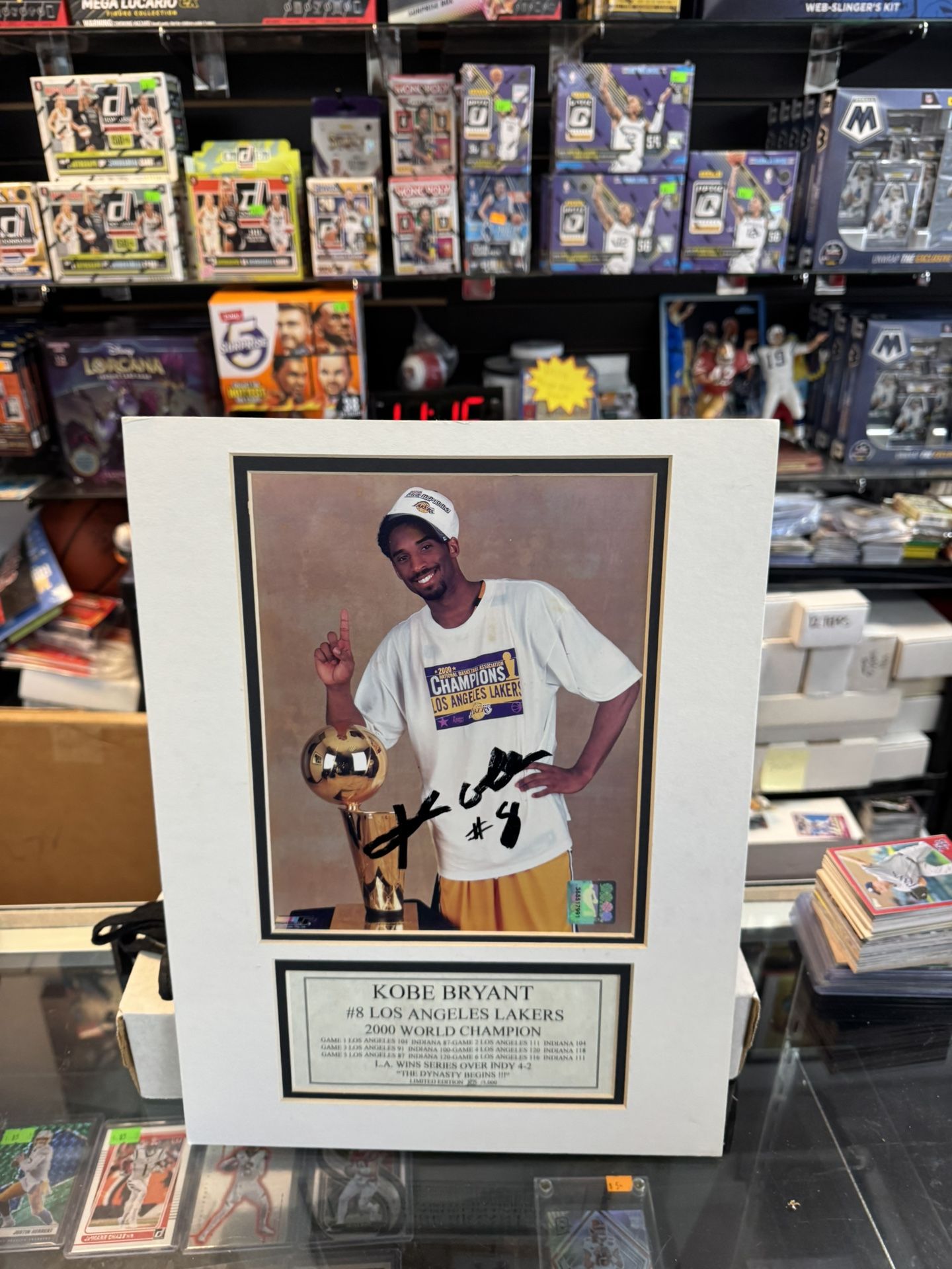 Autographed Kobe 2000 Championship Poster