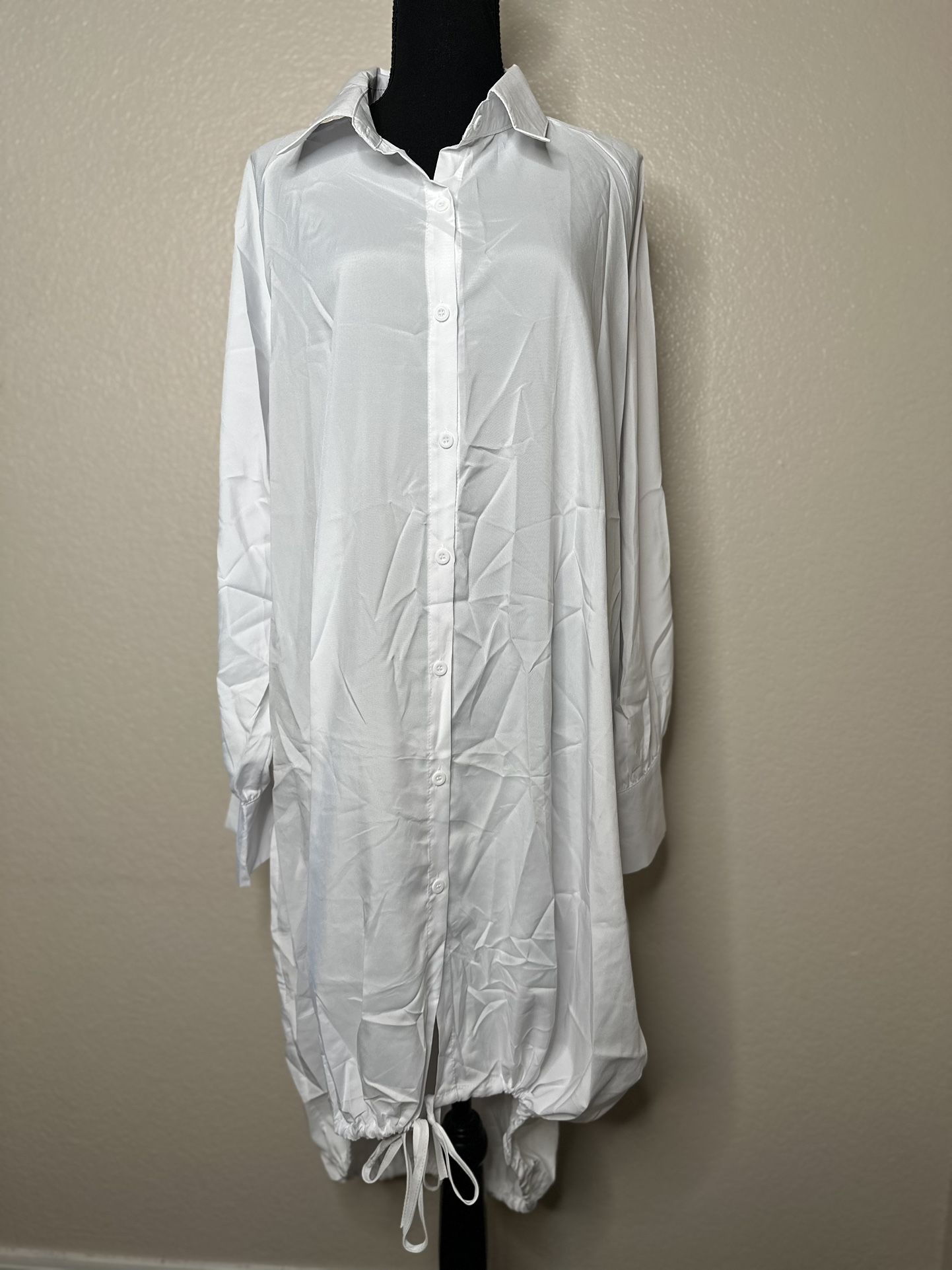 Women's Button Up Shirt Dress