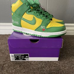 Supreme Nike SB Dunk Hi “By Any Means” Size 7.5
