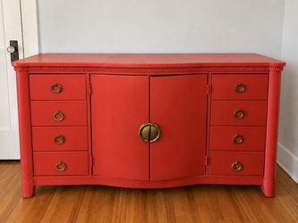 Statement Red Dresser